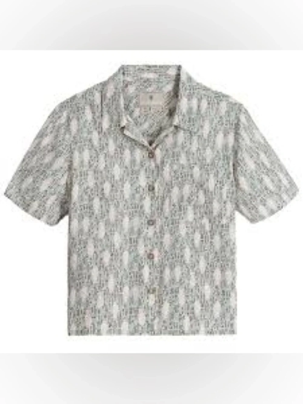 Royal Robbins Women’s Camino Pucker Short Sleeve Shirt Size Small NWT Sage Fish - Picture 1 of 10